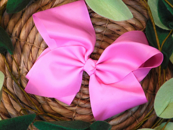 Pearl Pink 8 Inch Hair Bow
