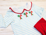 Holly Jolly Candy Cane Outfit Set