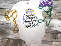 Mommy & Daddy Found Me in a King Cake Bodysuit