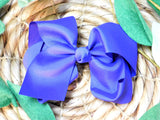 Purple 6 Inch Hair Bow